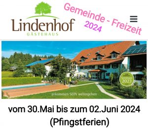 Gemeindefreizeit @ Gästehaus Lindenhof | Rettenbach am Auerberg | Bayern | Deutschland