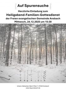 Familiengottesdienst an Heiligabend @ unsere Gemeinderäume | Ansbach | Bayern | Deutschland